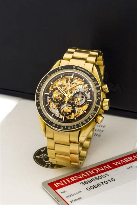 omega skeleton yellow gold